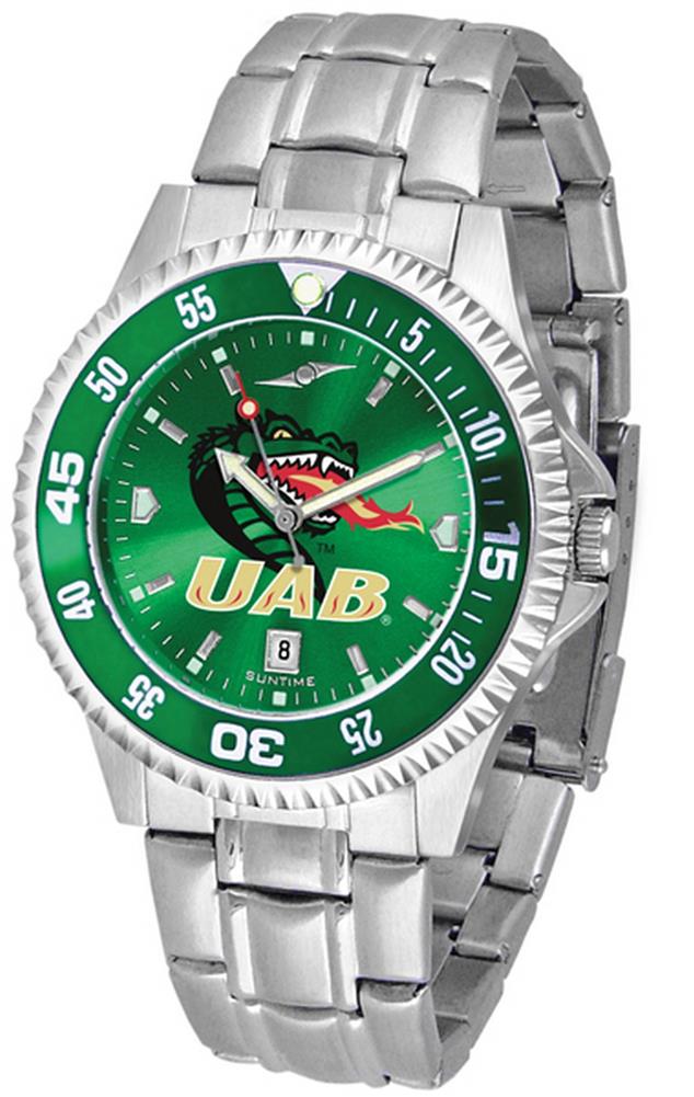 UAB Blazers Men's Stainless Steel Dress Watch