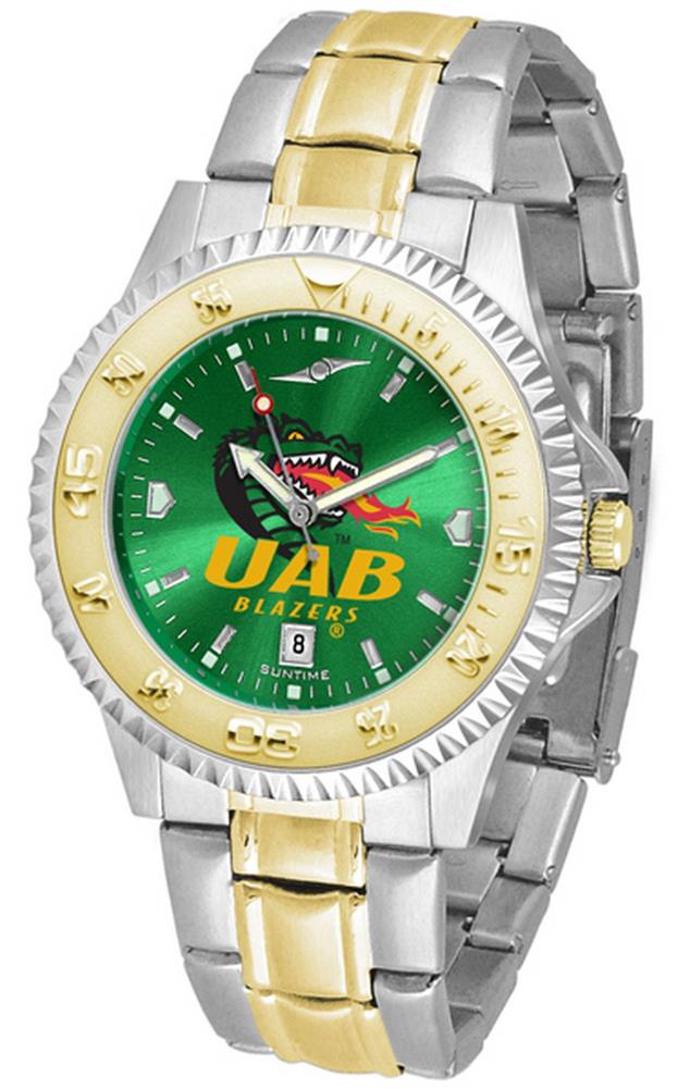 UAB Blazers Men's Stainless Steel and Gold Tone Watch