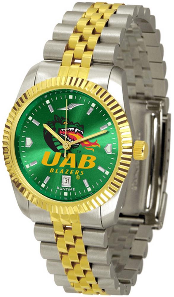 UAB Blazers Men's Stainless Steel Alumni Dress Watch