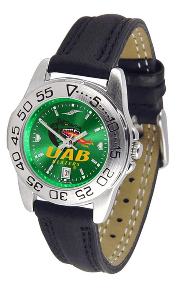 UAB Blazers Ladies Leather Band Sports Watch