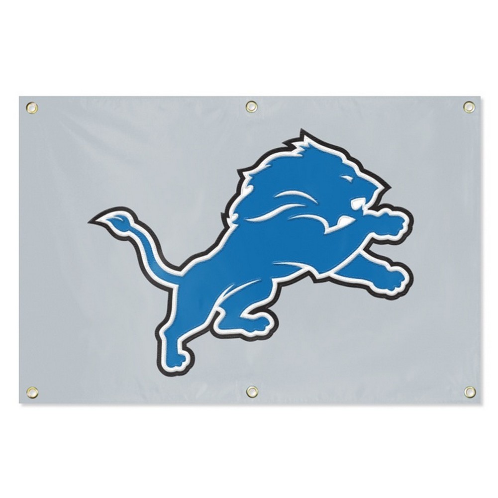 Detroit Lions Large Embroidered Grommet Banner