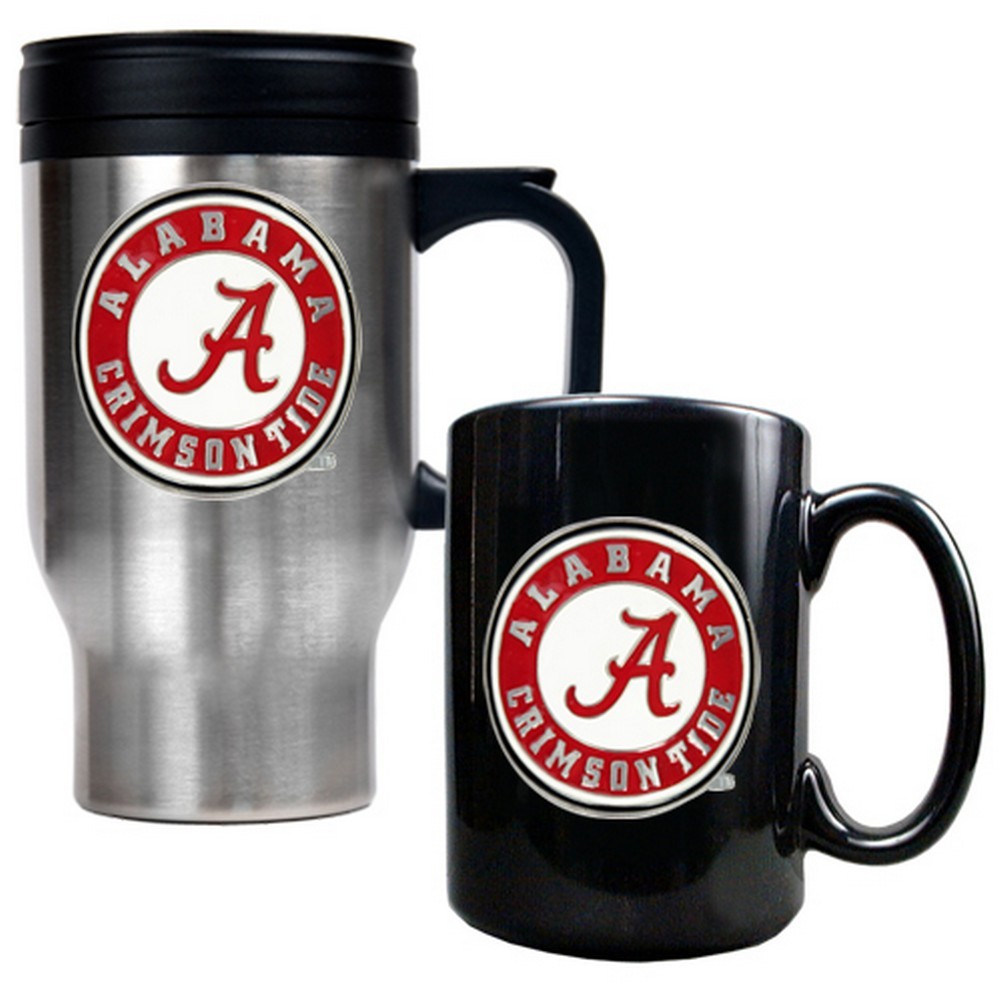 Alabama Crimson Tide Bama Coffee Cup & Travel Mug Gift Set