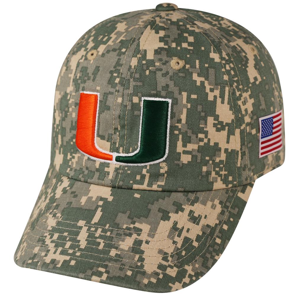 University of Miami Hurricanes Flagship Hat Adjustable Digi Camo Cap eBay