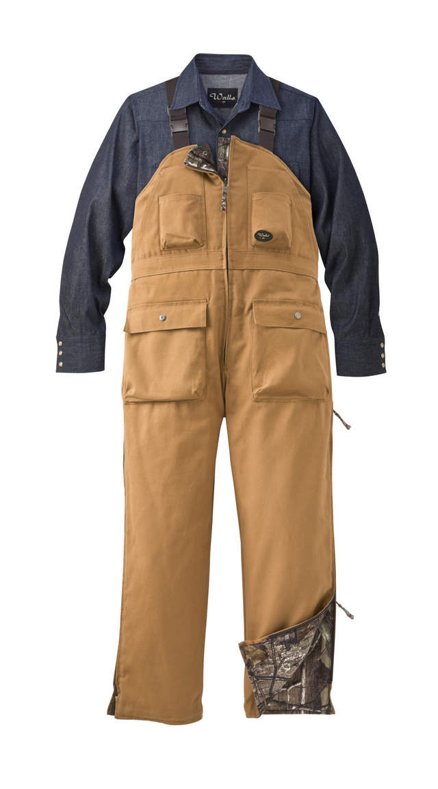 Walls Men's Reversible Bib Overalls Camo Mossy Oak Infinity Insulated