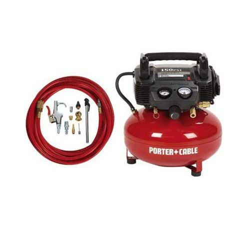 PorterCable C2002WKR 150 Psi 6 Gallon OilFree Compressor w/ 13Piece