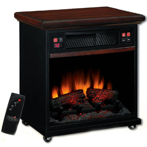 Duraflame Infared Quartz 20" Electric Heater Air Purifier Rolling