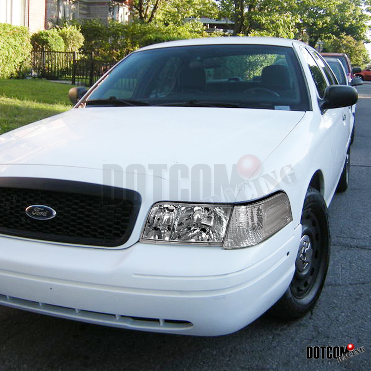 FORD CROWN VICTORIA CRYSTAL CLEAR HEADLIGHTS+CORNER 4PC SET eBay