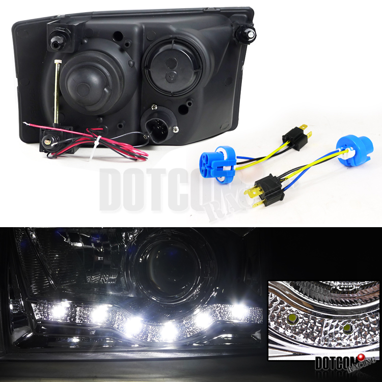 1999-2004 Ford F250 F350 F450 F550 Projector Headlights ... 2002 ford f350 headlight wiring 