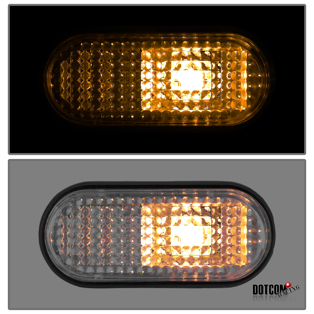 9295 CIVIC JDM FLAT FENDER CLEAR SIDE MARKERS SIGNALS eBay