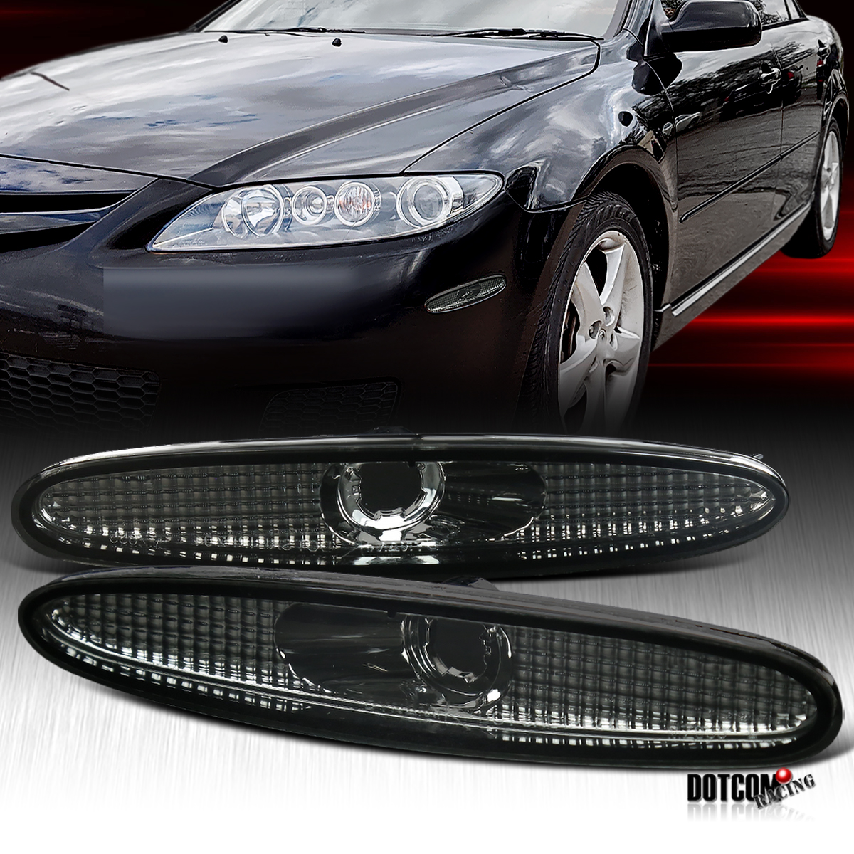 0308 MAZDA 6 MAZDA6 BUMPER SIDE MARKER LIGHT JDM SMOKE eBay