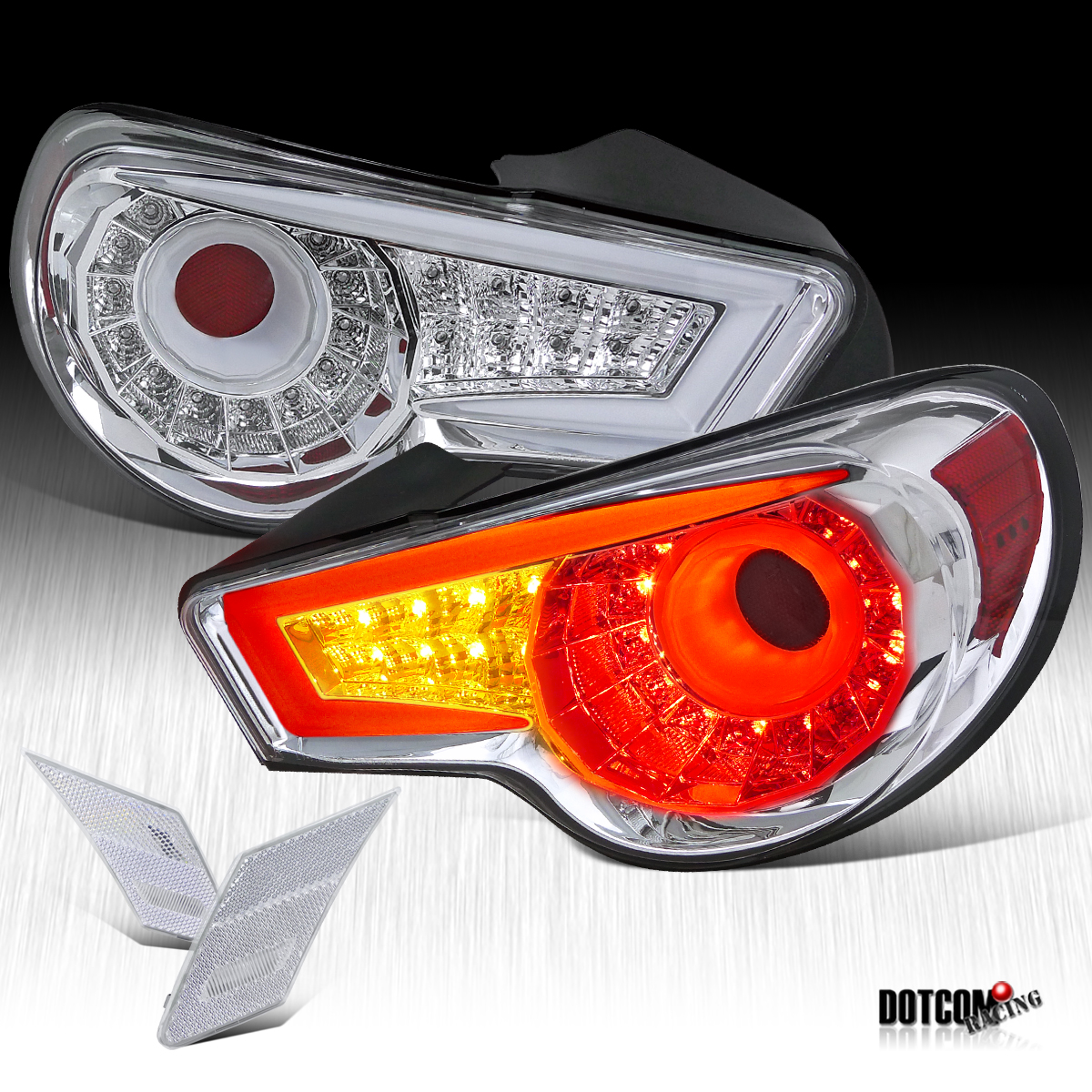 For 20122016 Scion FRS Subaru Brz Clear Front Side Marker W/Full LED