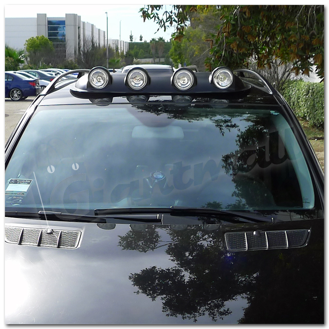 GMall Round Shape CLEAR Lens 4x4 SUV Truck Roof Top Fog Light Bar eBay