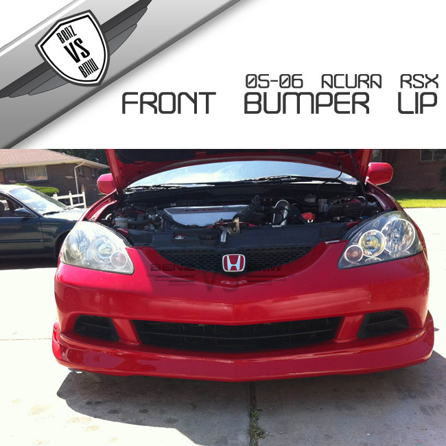0506 Acura RSX DC5 Mugen Poly Urethane Black Front Bumper Lip Spoiler Bodykit eBay