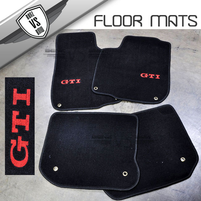 9905 VW GOLF/JETTA/JETTA WAGON MK4 FLOOR MATS CARPET W/ GTI STITCH