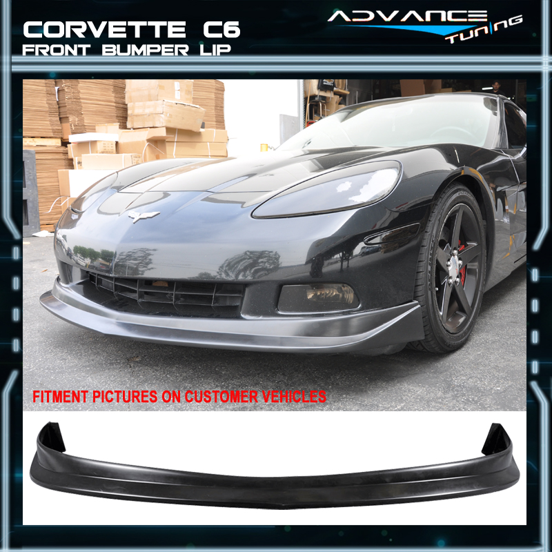 0513 Chevy Corvette C6 2Dr PU Air Dam Front Bumper Lip Spoiler Poly Urethane eBay