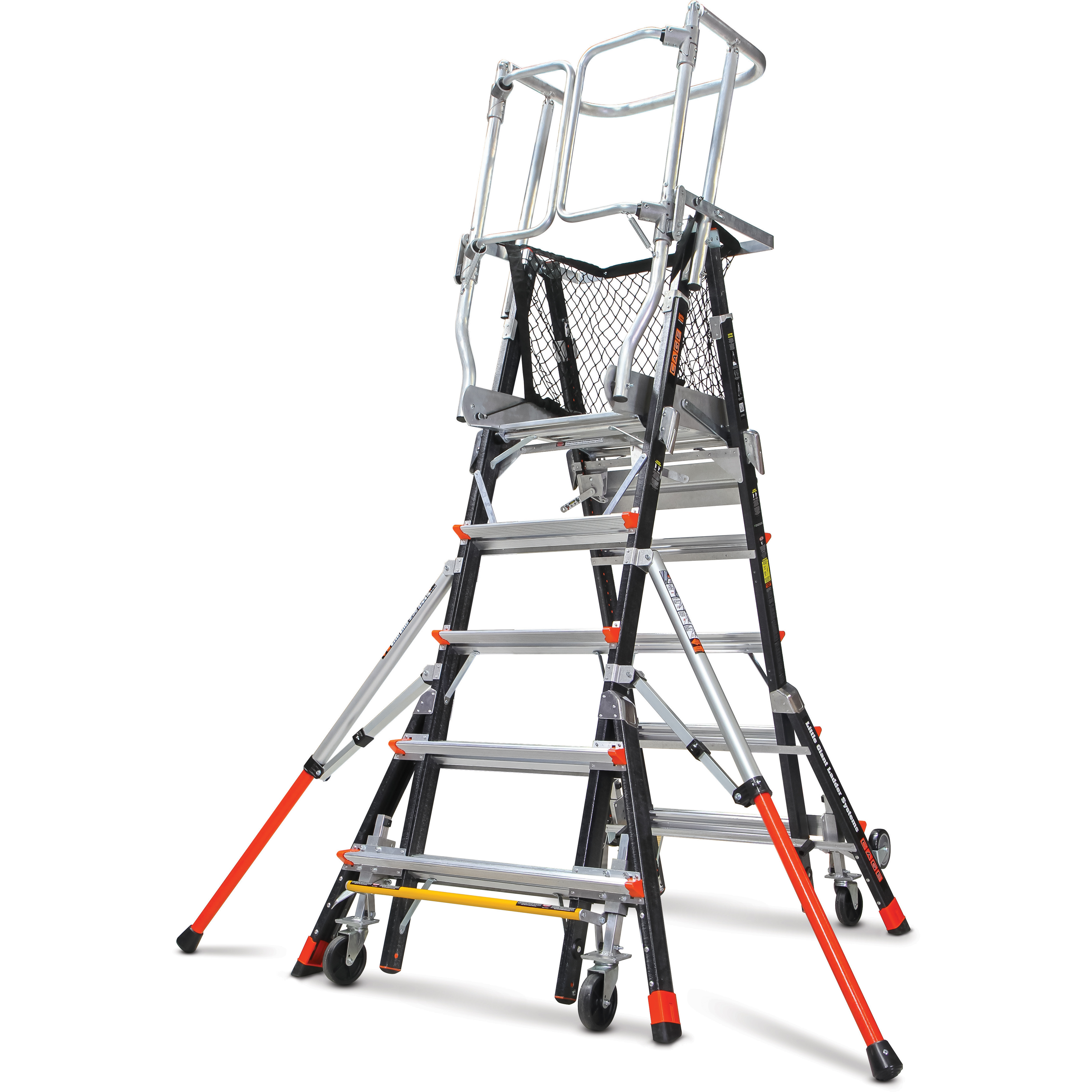 Little Giant 18515240 Aerial Safety Cage Ext Ladder 8'14' IAA w