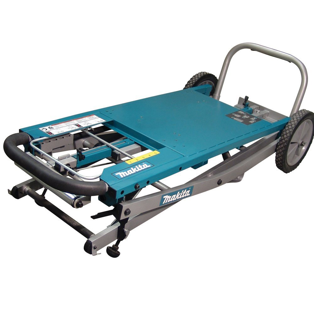 Makita 1950834 Job Site Rolling Miter Saw Stand with 5 Height Settings