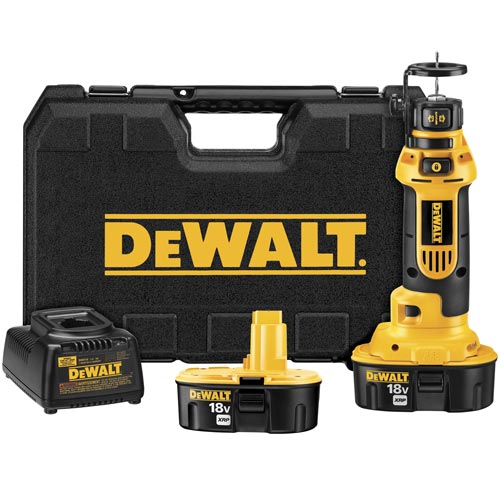 DEWALT DC550KA 18Volt NiCd Cordless SpiralSaw with 1/8Inch and 1/4