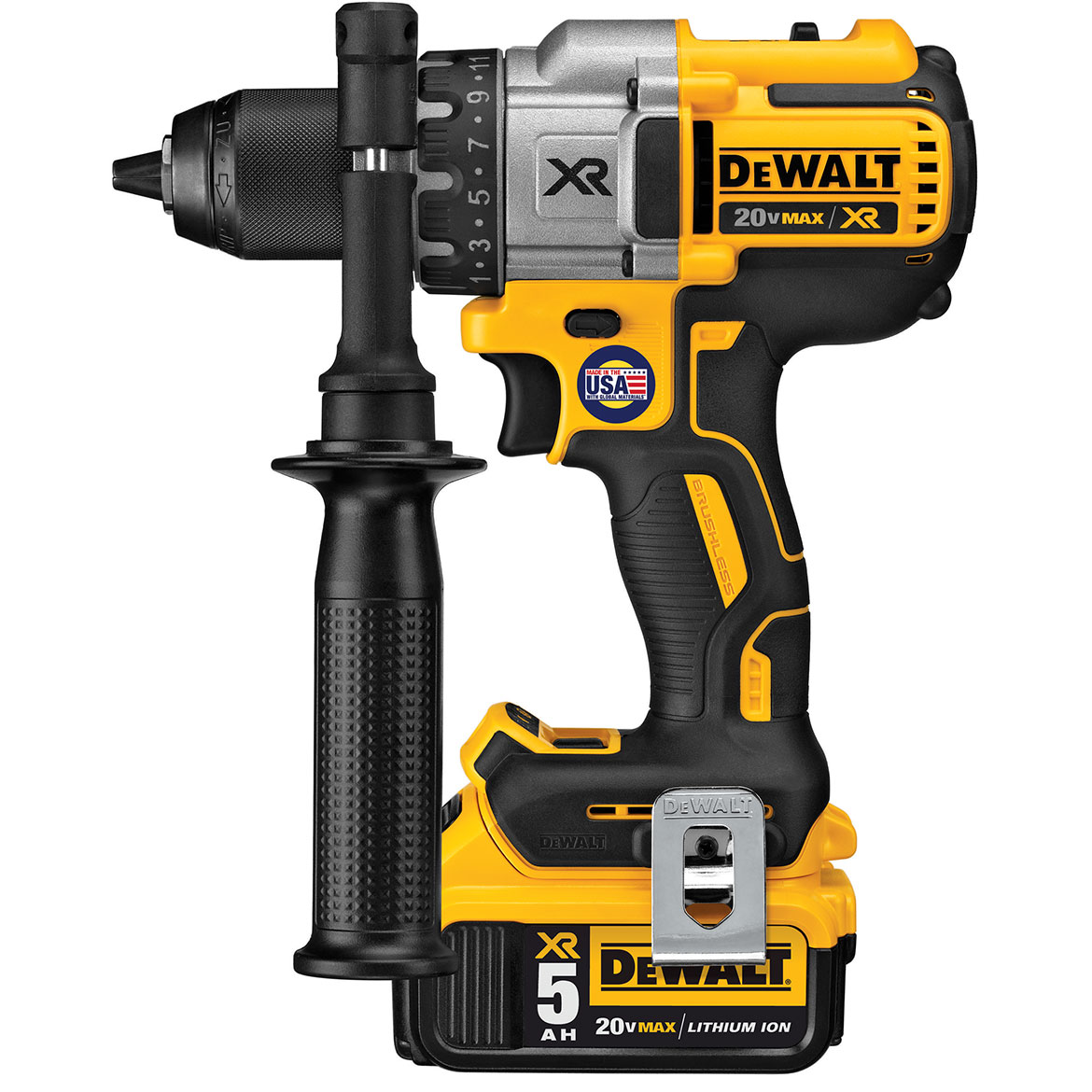DeWALT DCD991P2 20Volt 1/2Inch 3Speed 5.0Ah LithiumIon Drill/Driver Kit