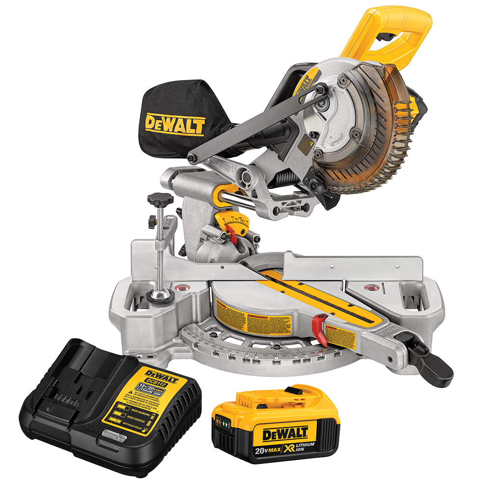 DeWALT DCS361M1R 20Volt Max Miter Saw with Battery and Charger