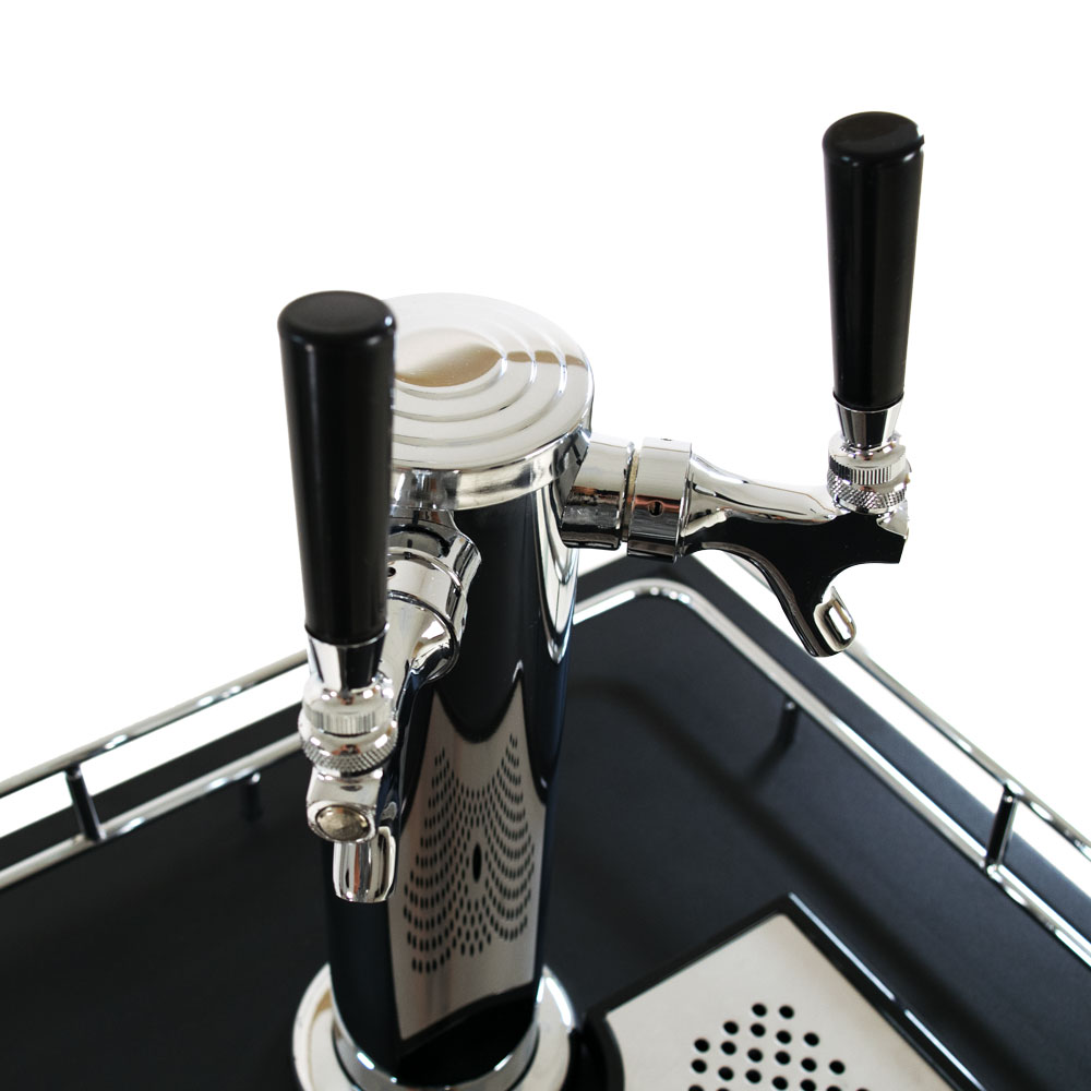 KeggerMeister KM5600BK Dual Tap Pour Kegerator Keg Beer Dispenser