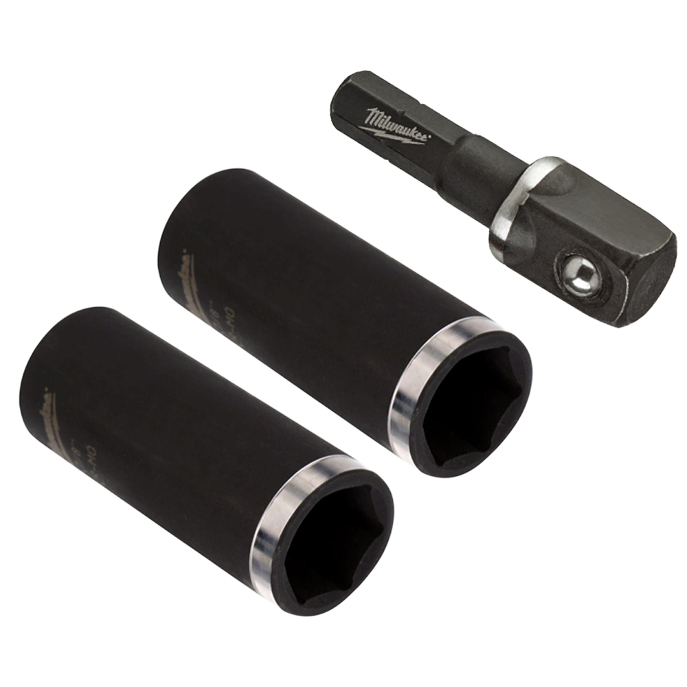 Milwaukee 49664417 3/8Inch Drive Thin Wall Deep Impact Socket Set