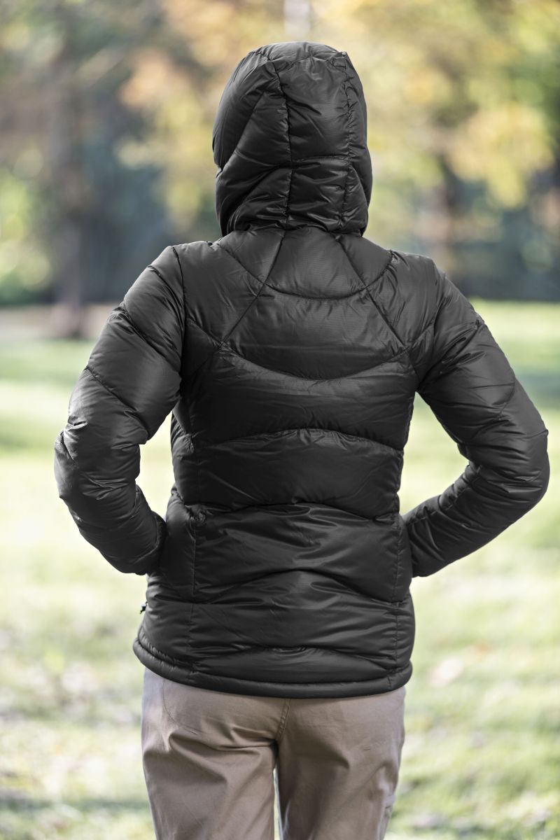 Kathmandu Duck Down Womens Casual Wind & Water Resistant Hooded Puffer