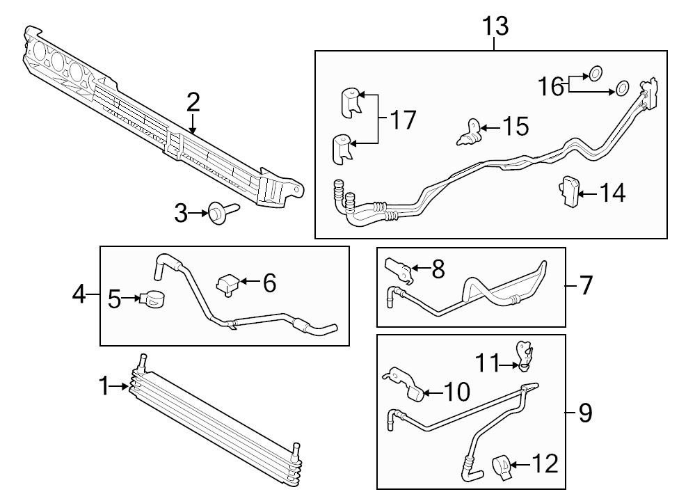 BRAND NEW GENUINE FORD OEM TRANSMISSION OIL COOLER LINE BRACKET 2015