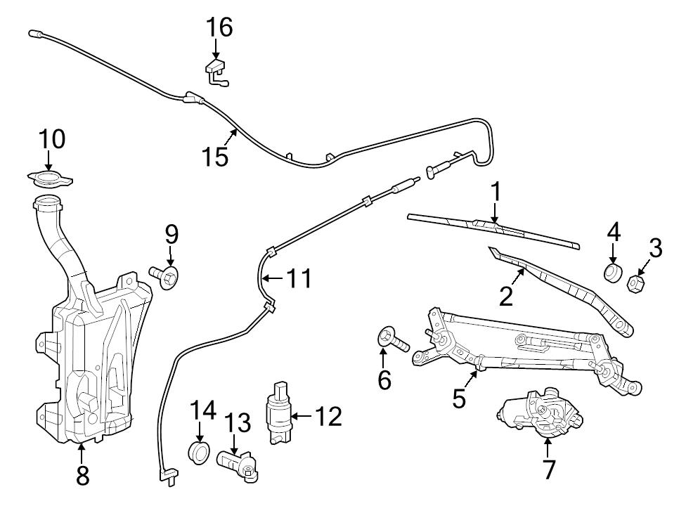 BRAND NEW OEM WINDSHIELD WASHER FLUID HOOD HOSE 20132015 DODGE DART
