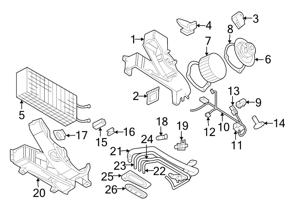 NEW GENUINE OEM HVAC HEATER CONTROL VALVE DODGE B1500 RAM 1500 2500