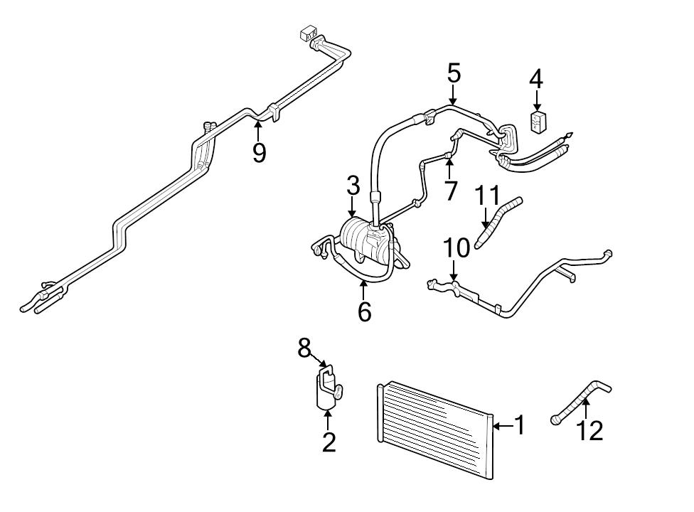 NEW OEM MOPAR REAR A/C LIQUID TO EXPANSION VALVE LINE 20012005 DODGE CARAVAN eBay