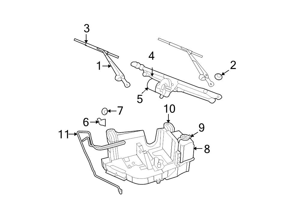 NEW OEM RH RIGHT PASSENGER FRONT WINDSHIELD WIPER ARM 20082012 JEEP