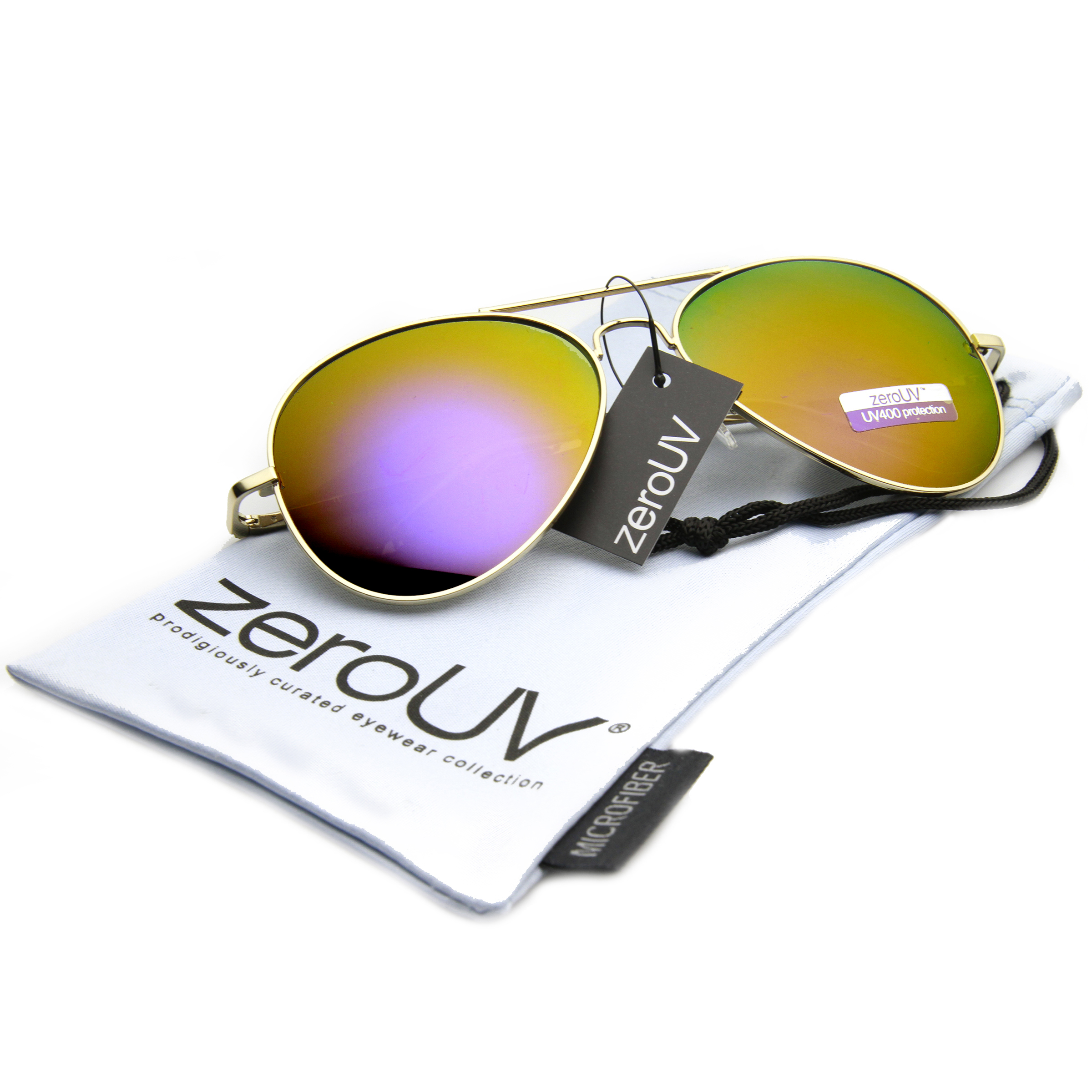 Premium Full Mirrored Aviator Sunglasses w/ Flash Mirror Lens eBay