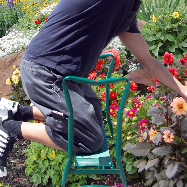 2 Portable Folding Garden Kneeling Sitting Knee Stool Chair Gardening