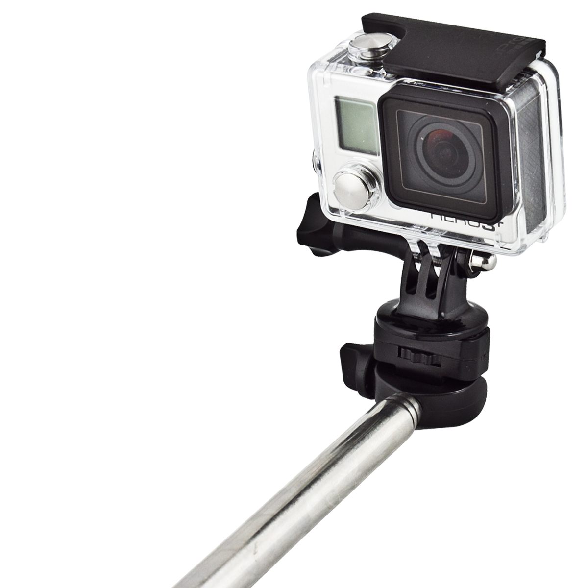 2 Telescoping Extendable Pole Monopod Tripod Mount Adapter for Gopro