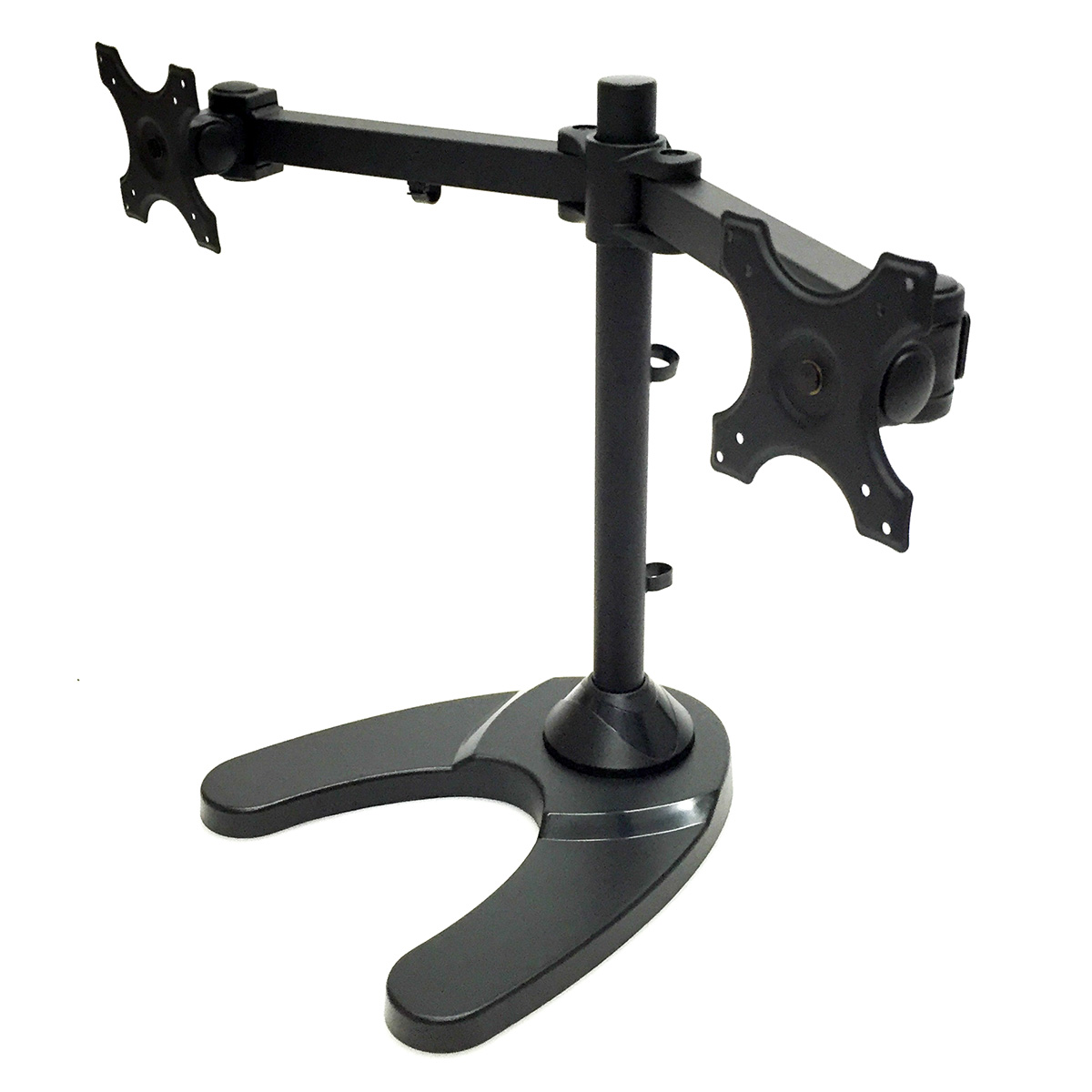 Double Computer Screen 2 Monitors Articulating Table Desk Swivel Mount