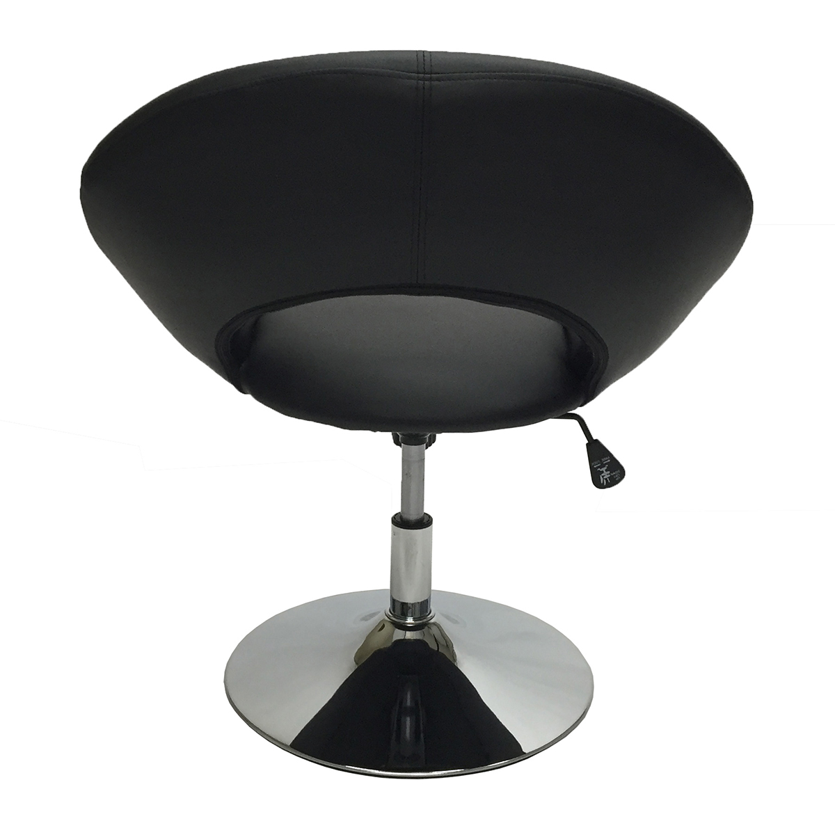 Home Decor Black Accent Chair Office Round Back Elegant Furniture Bar