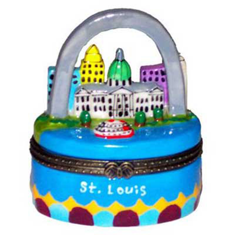 Gateway Arch St. Louis Missouri Porcelain Hinged Trinket Box phb eBay