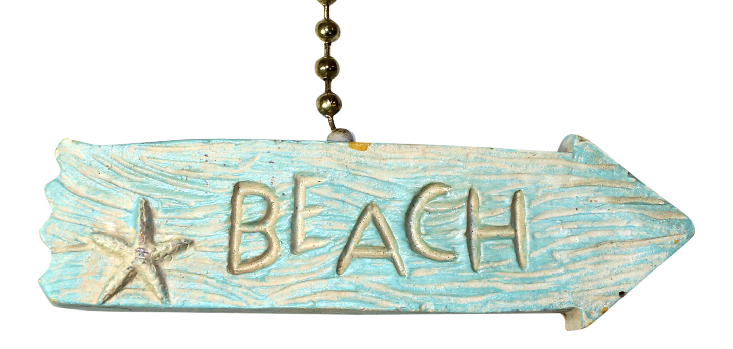 Red Crab Directional Beach Arrow Decorative Ceiling Fan Light Pull 3