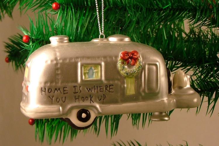 silver rv cer trailer cing christmas ornament ebay silver rv cer trailer cing christmas ornament ebay
