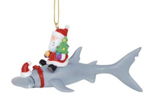 santa riding hammerhead shark coastal deep sea christmas santa riding hammerhead shark coastal deep sea christmas