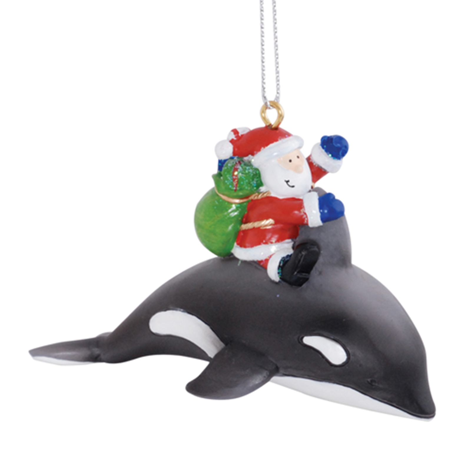 santa claus riding orca whale delivering gifts christmas santa claus riding orca whale delivering gifts christmas