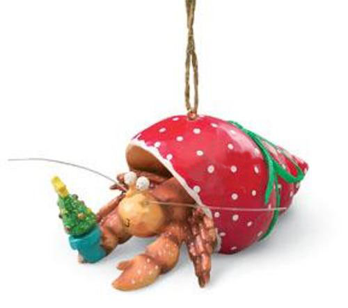 pet hermit crab in holiday red shell christmas tree pet hermit crab in holiday red shell christmas tree