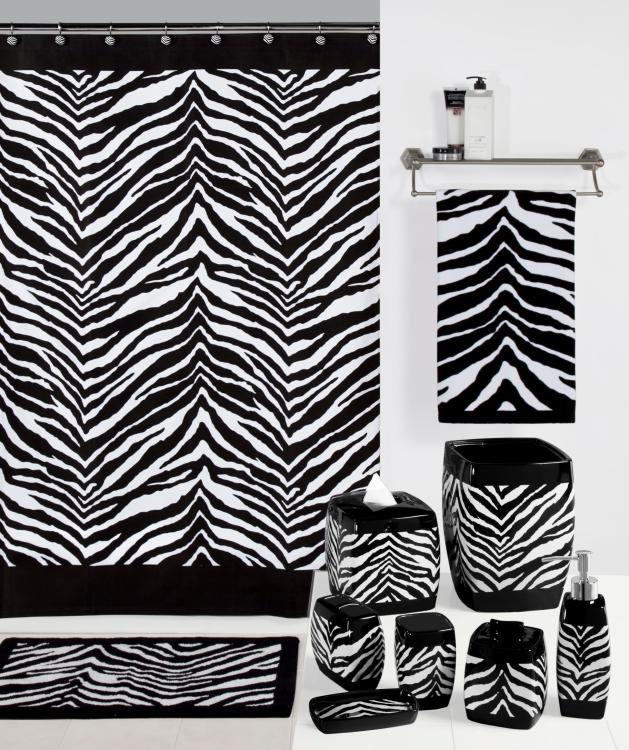 Zebra Pattern Black and White Bathroom Bath Towel eBay