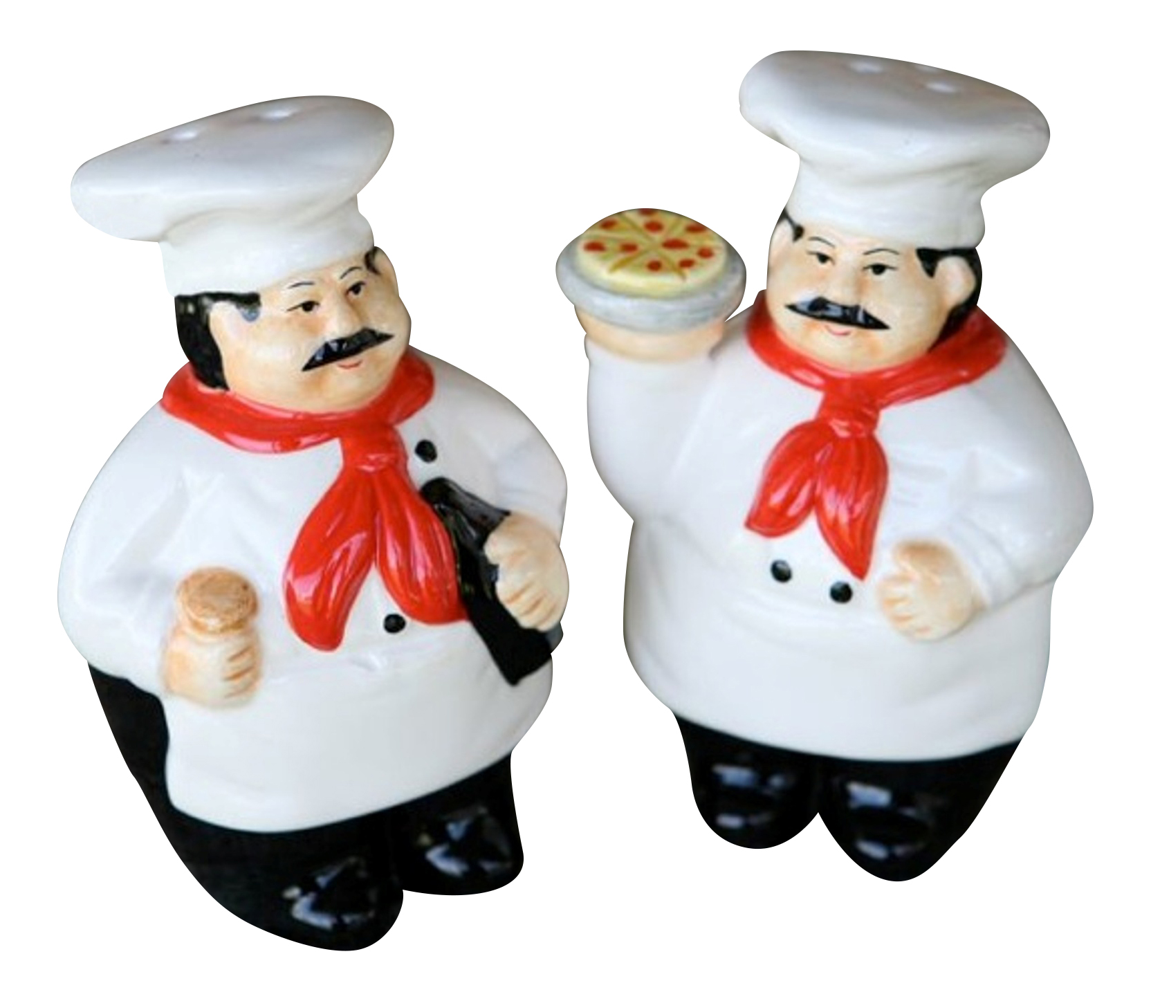 Gourmet Master Italian Chefs Salt and Pepper Shakers Mary B