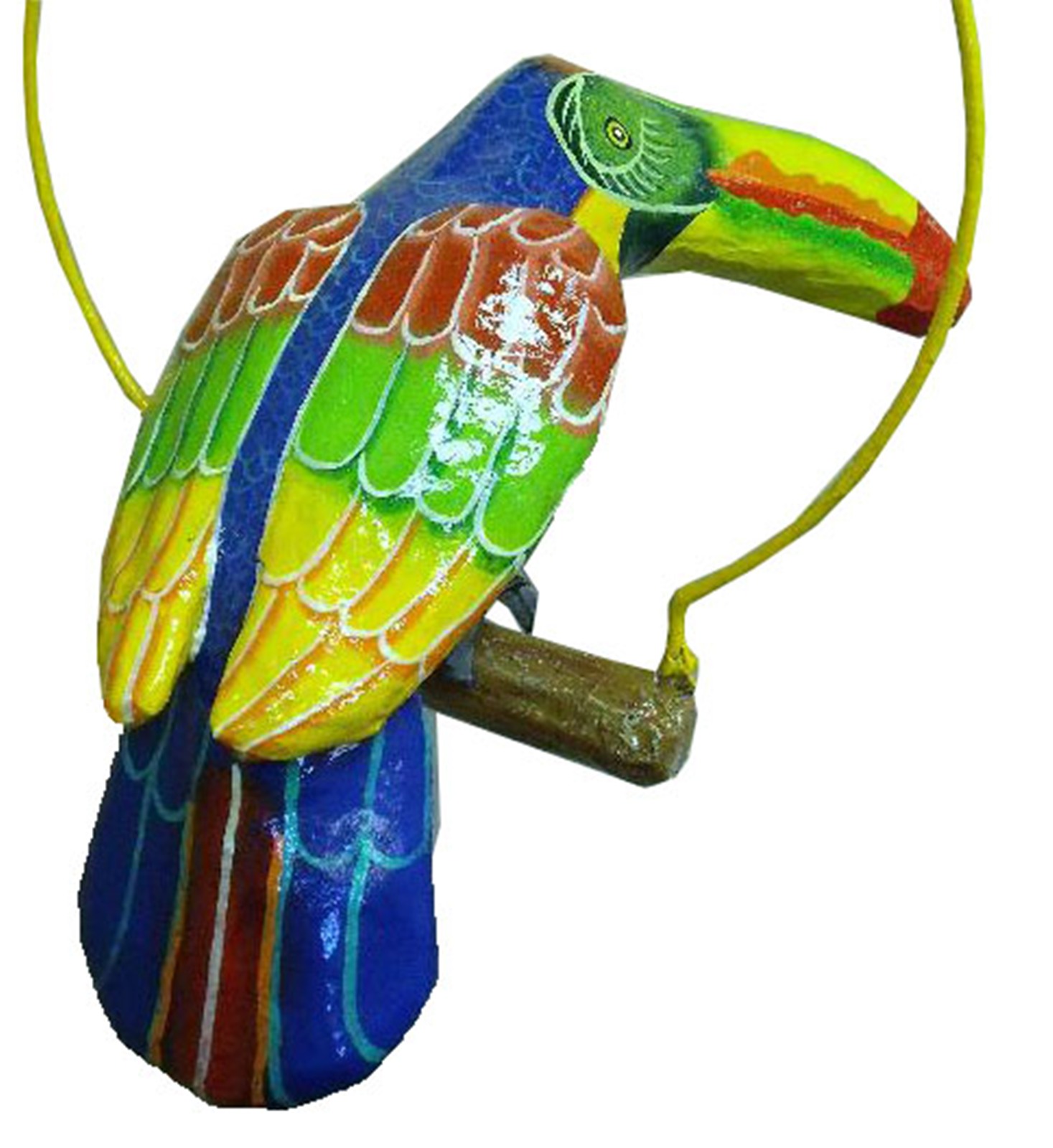 Tropical Rainforest Toucan Haitian Paper Mache Art eBay