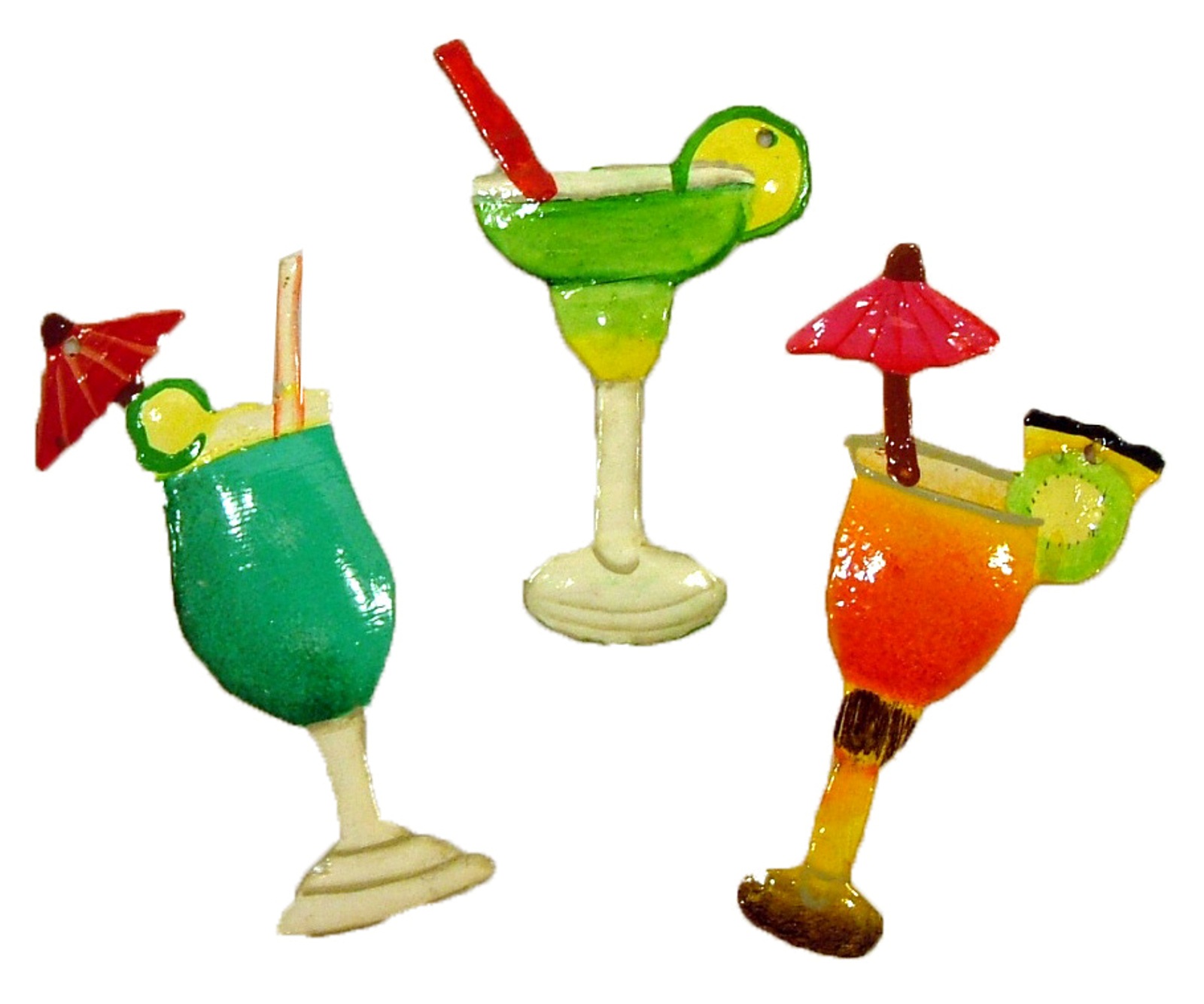 tropical margarita tiki drink glasses tree ornament set of tropical margarita tiki drink glasses tree ornament set of