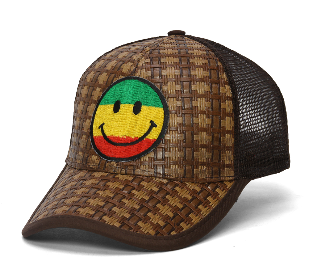 Straw Adjustable Trucker Hat w/ Patch (Various Fun Styles) eBay