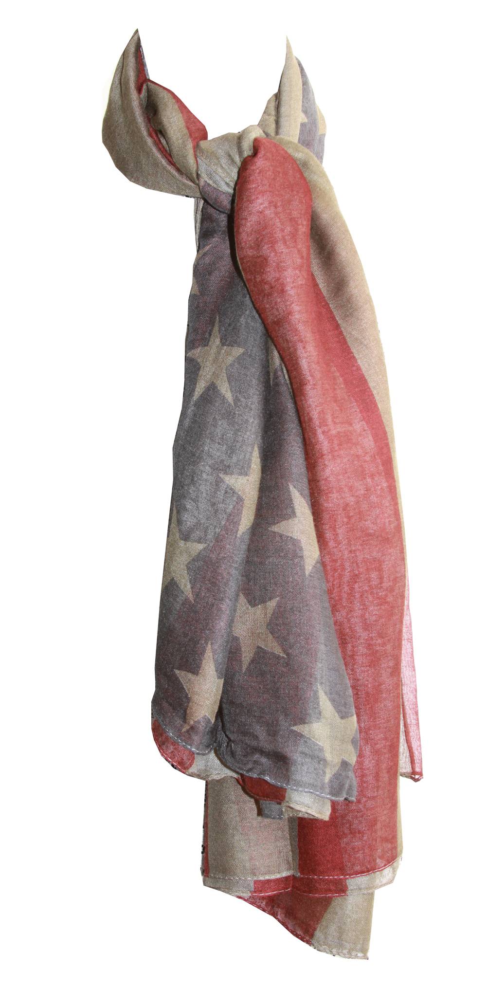 Long American Flag Square Scarf