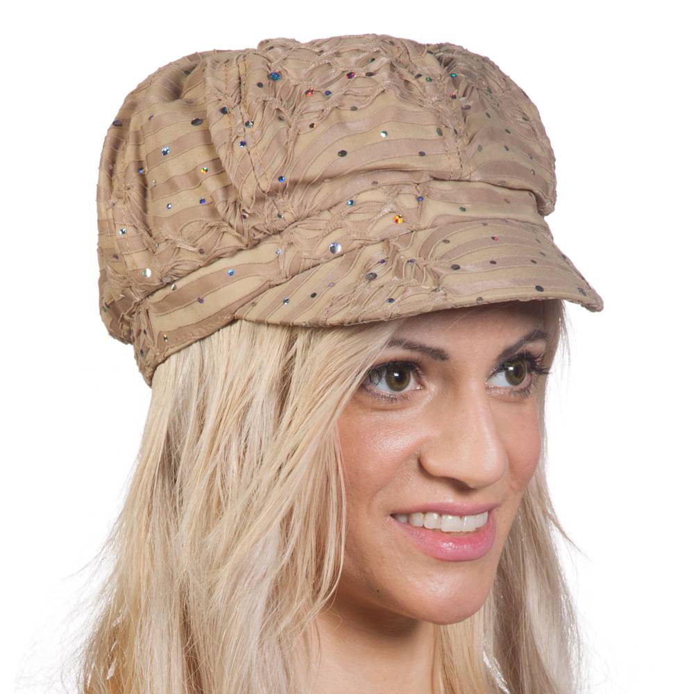 TopHeadwear Glitter Sequin Trim Newsboy Hat eBay